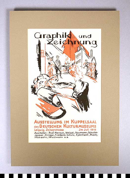 Thumbnail of Exhibition Advertisement: Graphik und Zeichnung (1922.06.0010C)
