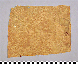 Thumbnail of Artifact Remnant: Textile Upholstery Sample, Damask (1925.02.0153)
