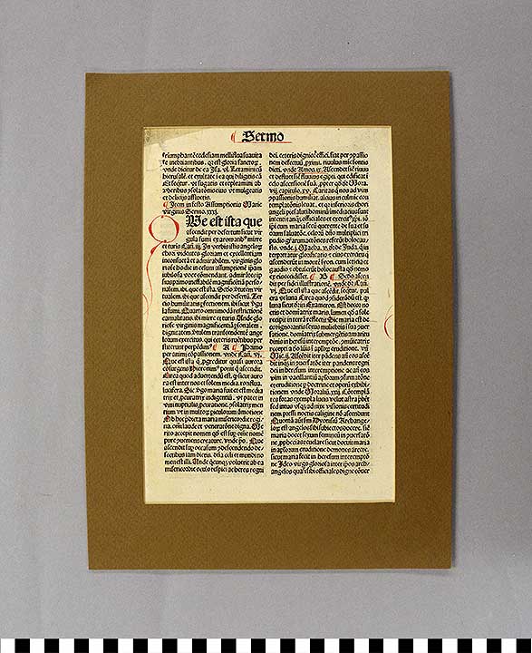 Thumbnail of Incunabulum: Leaf from St. Biovanni da Fidanza, Bonaventura