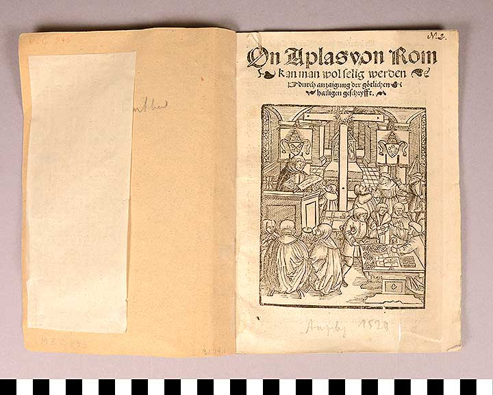 Thumbnail of Booklet: On Aplas Von Rom (Sermon of Martin Luther) (1931.14.0001)