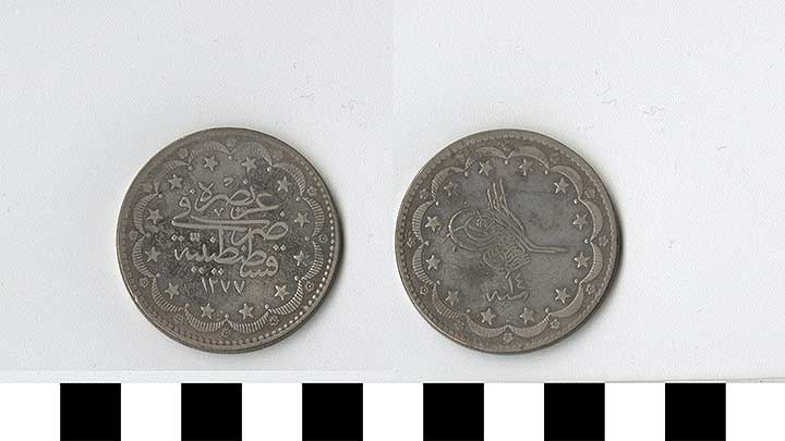 Thumbnail of Coin: Ottoman Empire, Mecidye (1971.15.0582)