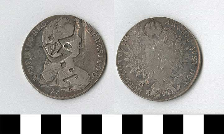 Thumbnail of Coin: Saudi Arabia, Struck on Maria Theresa Taler (1971.15.0590)