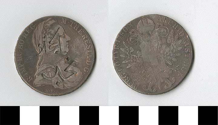 Thumbnail of Coin: Saudi Arabia, Struck on Maria Theresa Taler (1971.15.0591)