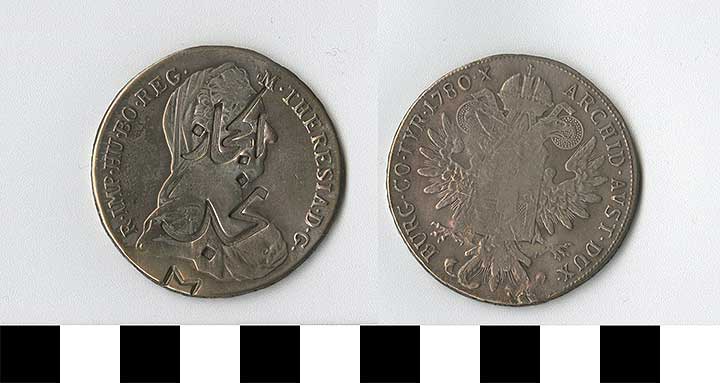 Thumbnail of Coin: Saudi Arabia, Struck on Maria Theresa Taler (1971.15.0592)
