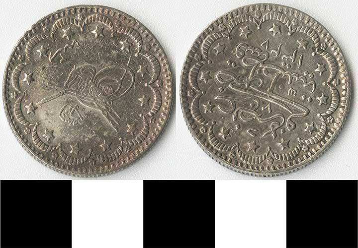 Thumbnail of Coin: Ottoman Empire, Two Piastres (1971.15.1028)