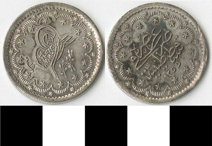 Thumbnail of Coin: Ottoman Empire, Two Piastres (1971.15.1033)