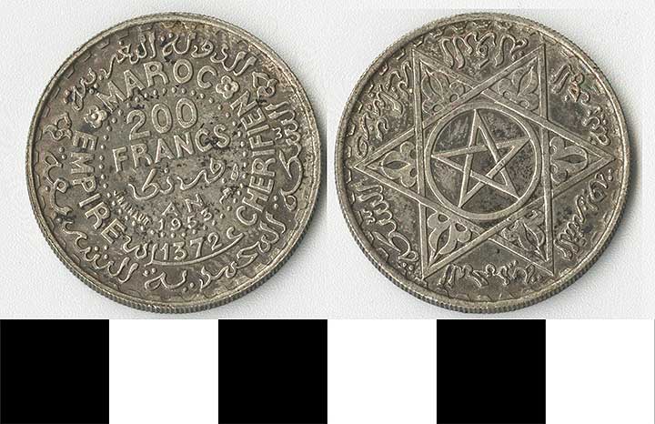 Thumbnail of Coin: Morocco, 200 Francs (1971.15.1082)