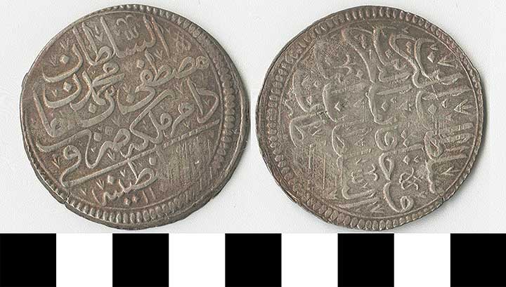Thumbnail of Coin: Ottoman Empire, Silver Kurush (1971.15.1093)