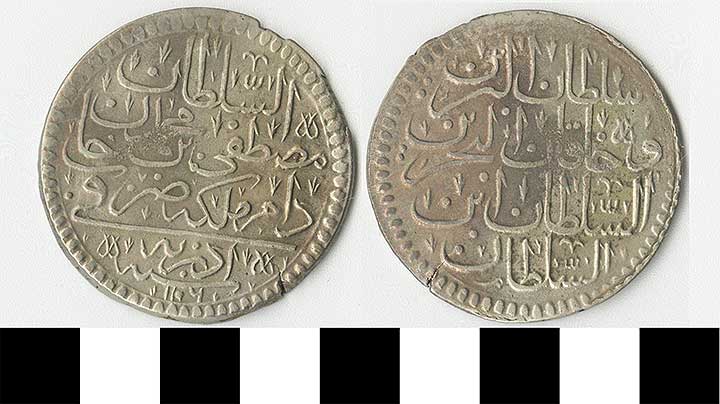 Thumbnail of Coin: Ottoman Empire, Silver Kurush (1971.15.1095)