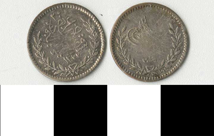 Thumbnail of Coin: Ottoman Empire, Silver Holed Coin (1971.15.1497)