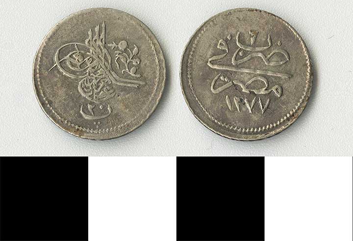 Thumbnail of Coin: Ottoman Empire, Yirmi Paralik (1971.15.1510)