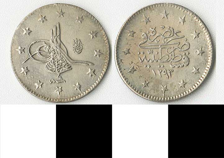 Thumbnail of Coin: Ottoman Empire, Silver Iki Kurushluk (1971.15.1531)