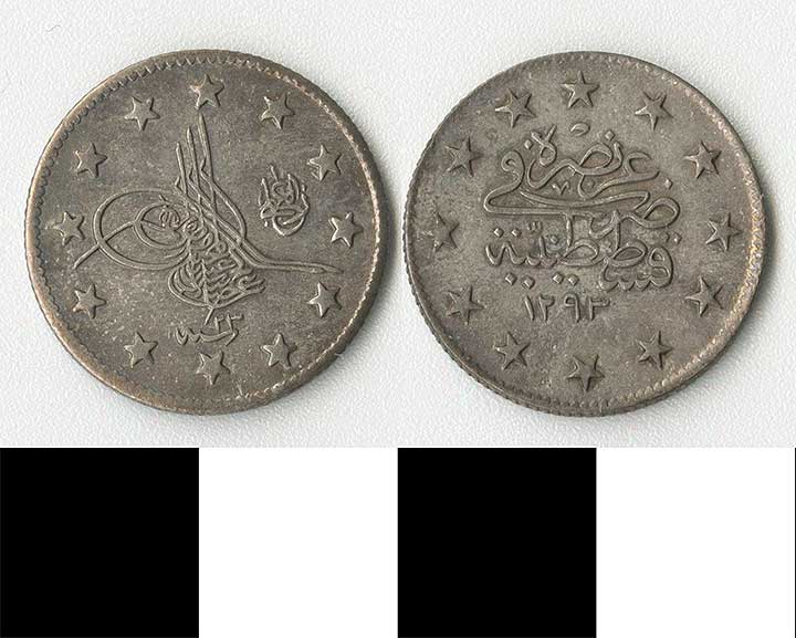 Thumbnail of Coin: Ottoman Empire, Silver Iki Kurushluk (1971.15.1537)