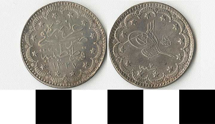 Thumbnail of Coin: Ottoman Empire, Uchlu Ittifak (1971.15.1570)