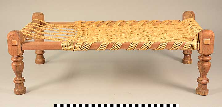 Thumbnail of Reproduction of a Miniature Bed, Rope (Charpoi) ()