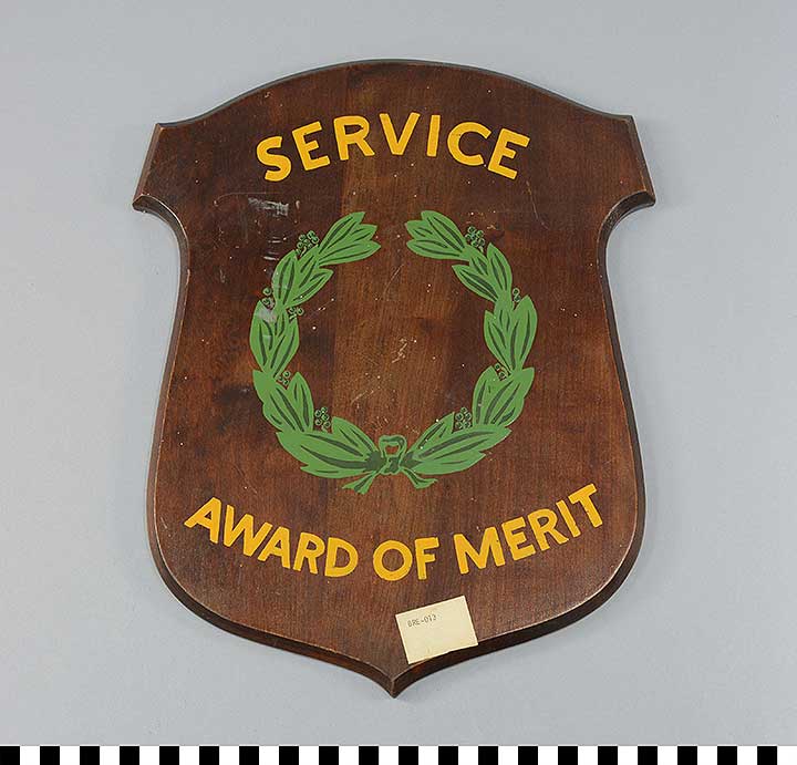 Thumbnail of Plaque: Service Award of Merit ()