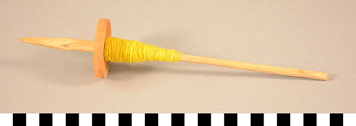 Thumbnail of Spindle with Yarn (1975.01.0009)