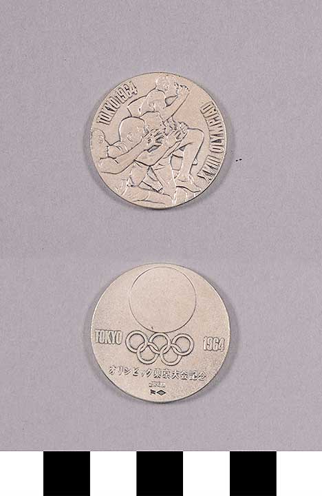 Thumbnail of Commemorative Silver Medal for XVIII Summer Olympics in Tokyo (1977.01.0423B)