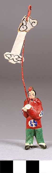Thumbnail of Model of Wedding Procession: Banner Carrier (1990.04.0001AY)