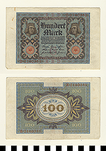 Thumbnail of Bank Note: Germany, 100 Mark (1992.23.0541)
