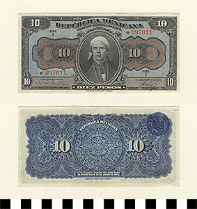 Thumbnail of Bank Note: Mexico, 10 Pesos (1992.23.1339)