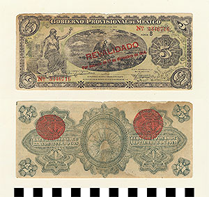 Thumbnail of Bank Note: Mexico, 5 Pesos (1992.23.1345)