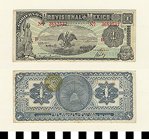 Thumbnail of Bank Note: Mexico, 1 Peso (1992.23.1351)