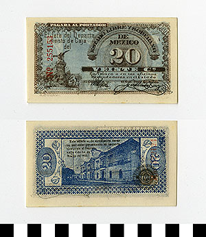 Thumbnail of Bank Note: Mexico, 20 Centavos (1992.23.1386)