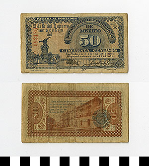 Thumbnail of Bank Note: Mexico, 50 Centavos (1992.23.1387)
