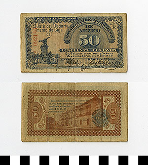 Thumbnail of Bank Note: Mexico, 50 Centavos (1992.23.1387)