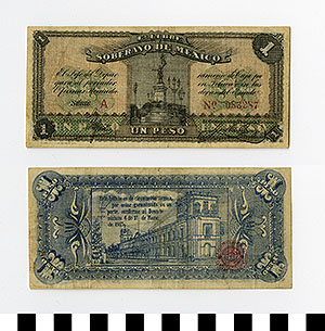 Thumbnail of Bank Note: Mexico, 1 Peso (1992.23.1388)