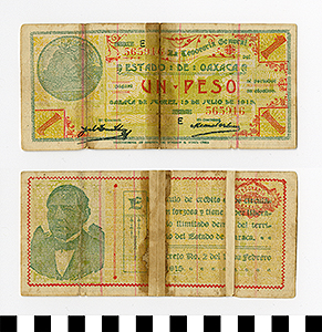 Thumbnail of Bank Note: Mexico, 1 Peso (1992.23.1404)