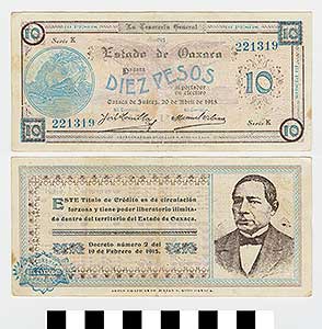 Thumbnail of Bank Note: Mexico, 10 Pesos (1992.23.1425)