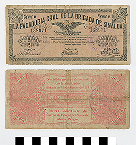 Thumbnail of Bank Note: Mexico, 1 Peso (1992.23.1434)