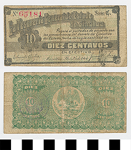 Thumbnail of Bank Note: Mexico, 10 Centavos (1992.23.1435)