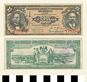 Thumbnail of Bank Note: Mexico, 25 Centavos (1992.23.1438)