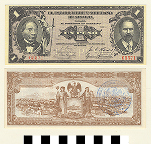 Thumbnail of Bank Note: Mexico, 1 Peso (1992.23.1441)