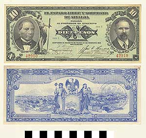 Thumbnail of Bank Note: Mexico, 10 Pesos (1992.23.1443)