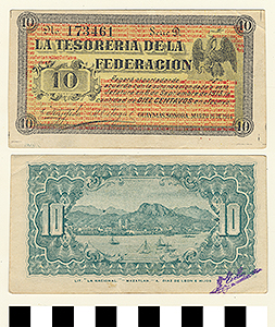 Thumbnail of Bank Note: Mexico, 10 Centavos (1992.23.1447)