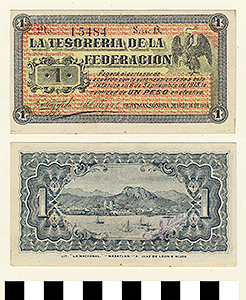 Thumbnail of Bank Note: Mexico, 1 Peso (1992.23.1449)