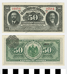 Thumbnail of Bank Note: Mexico, 50 Centavos (1992.23.1460C)