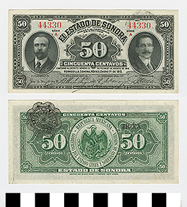 Thumbnail of Bank Note: Mexico, 50 Centavos (1992.23.1460I)