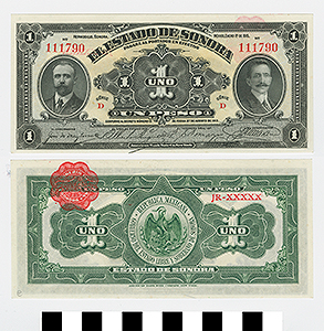 Thumbnail of Bank Note: Mexico, 1 Peso (1992.23.1461E)