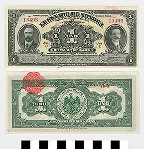 Thumbnail of Bank Note: Mexico, 1 Peso (1992.23.1461F)