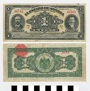Thumbnail of Bank Note: Mexico, 1 Peso (1992.23.1461G)