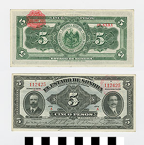 Thumbnail of Bank Note: Mexico, 5 Pesos (1992.23.1462H)