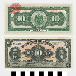 Thumbnail of Bank Note: Mexico, 10 Pesos (1992.23.1463A)
