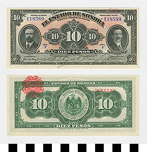 Thumbnail of Bank Note: Mexico, 10 Pesos (1992.23.1463C)