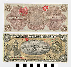 Thumbnail of Bank Note: Mexico, 1 Peso (1992.23.1467)
