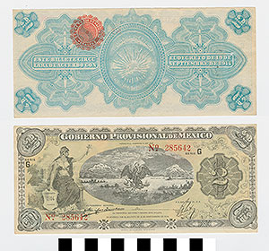 Thumbnail of Bank Note: Mexico, 2 Pesos (1992.23.1469)